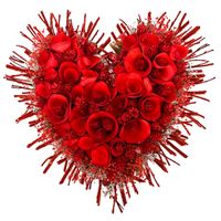 beautiful floral heart